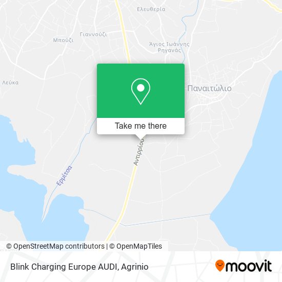 Blink Charging Europe AUDI map