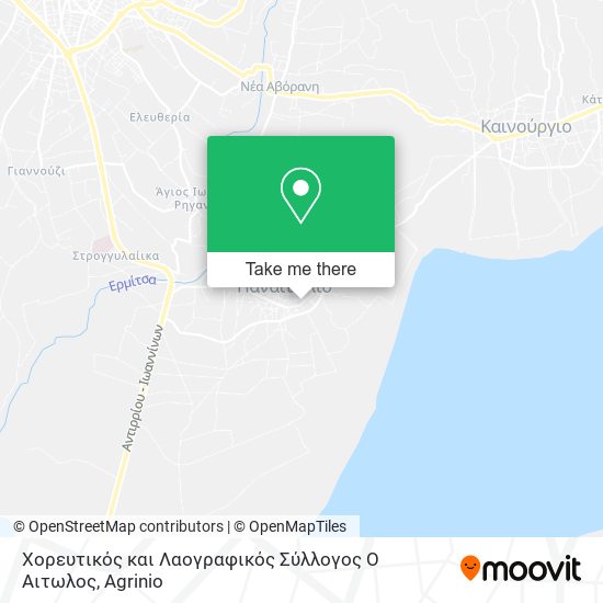 Χορευτικός και Λαογραφικός Σύλλογος Ο Αιτωλος map