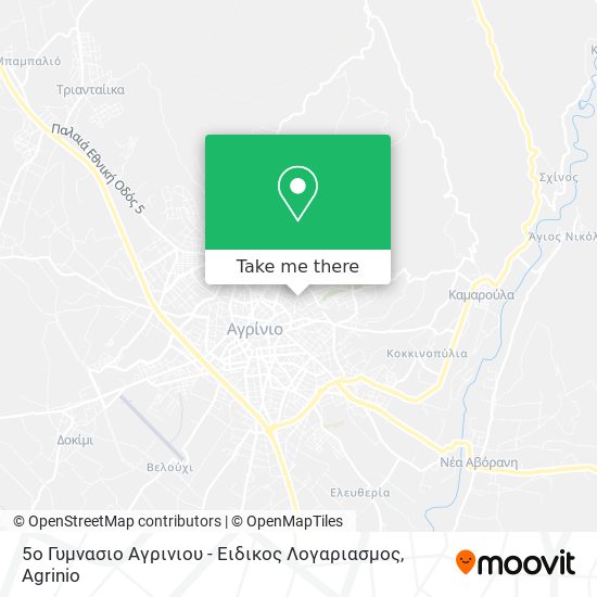 5ο Γυμνασιο Αγρινιου - Ειδικος Λογαριασμος map