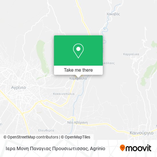 Ιερα Μονη Παναγιας Προυσιωτισσας map