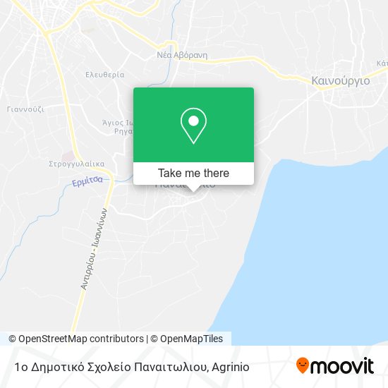 1o Δημοτικό Σχολείο Παναιτωλιου map