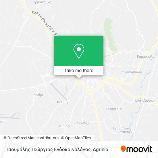 Τσουμάλης Γεώργιος Ενδοκρινολόγος map