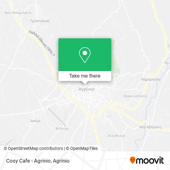 Cosy Cafe - Agrinio map