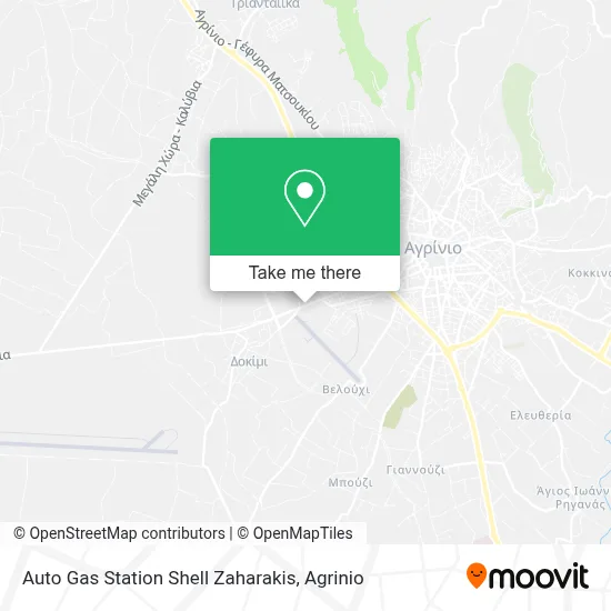 Auto Gas Station Shell Zaharakis map