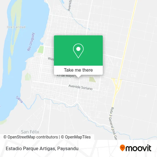 Estadio Parque Artigas map