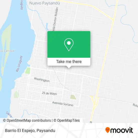 Barrio El Espejo map