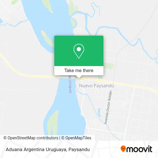Aduana Argentina Uruguaya map