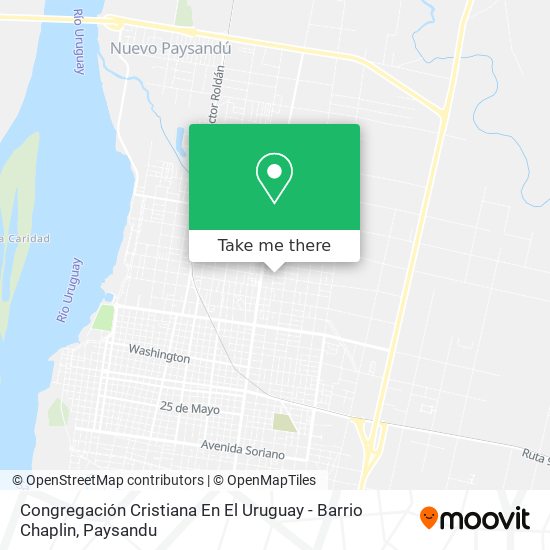 Congregación Cristiana En El Uruguay - Barrio Chaplin map