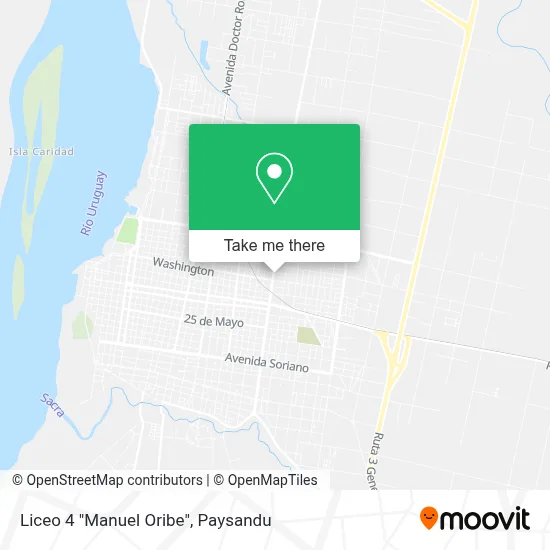 Liceo 4 "Manuel Oribe" map