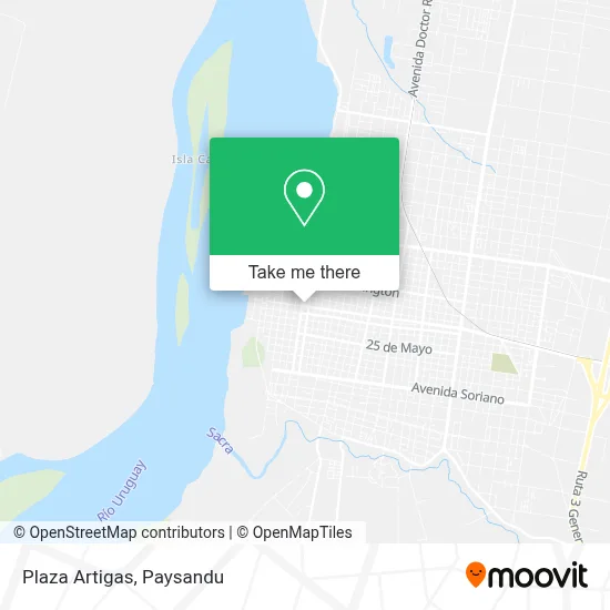 Plaza Artigas map