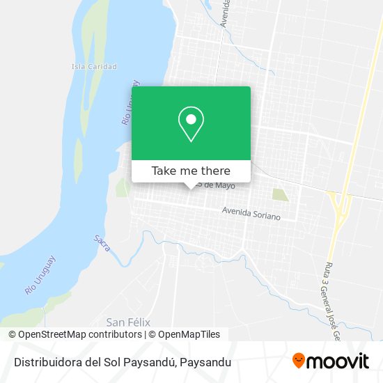 Distribuidora del Sol Paysandú map