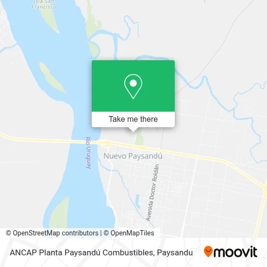 ANCAP Planta Paysandú Combustibles map