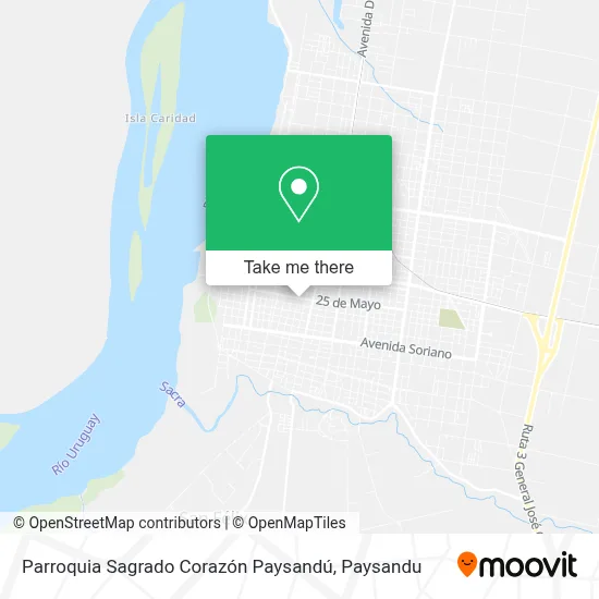 Parroquia Sagrado Corazón Paysandú map