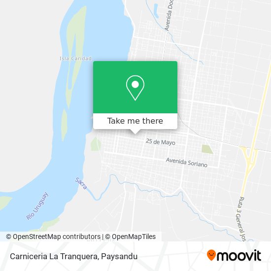 Mapa de Carniceria La Tranquera