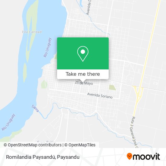 Mapa de Romilandia Paysandú