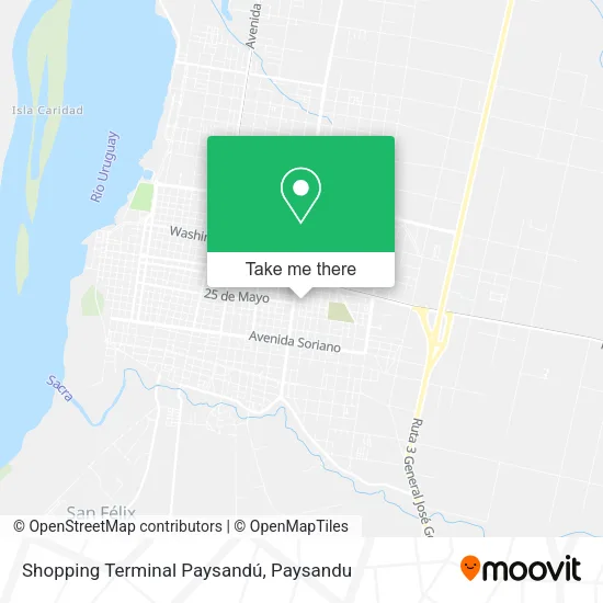 Shopping Terminal Paysandú map