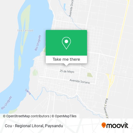 Mapa de Ccu - Regional Litoral