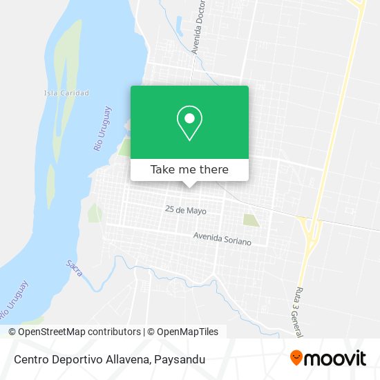 Mapa de Centro Deportivo Allavena