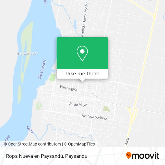 Ropa Nueva en Paysandú map