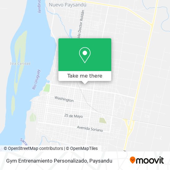 Mapa de Gym Entrenamiento Personalizado