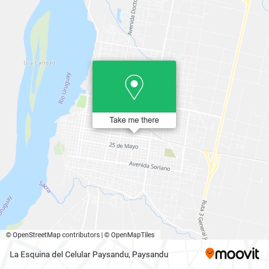 Mapa de La Esquina del Celular Paysandu