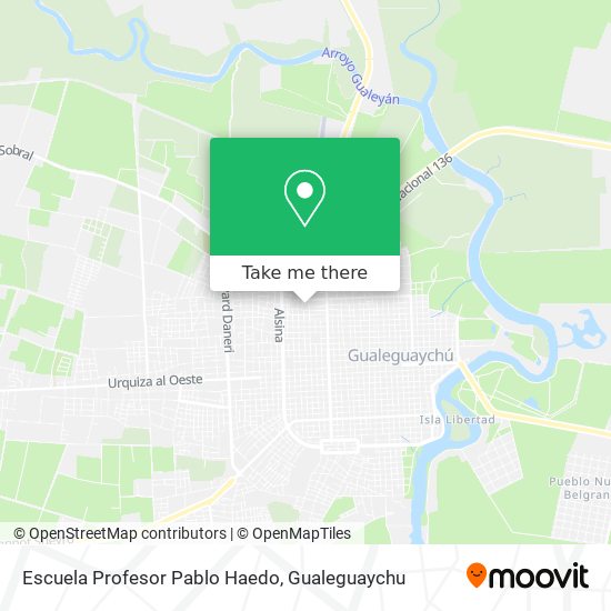 Mapa de Escuela Profesor Pablo Haedo