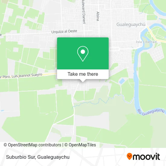 Mapa de Suburbio Sur