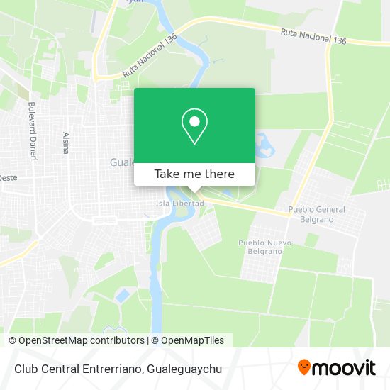 Mapa de Club Central Entrerriano