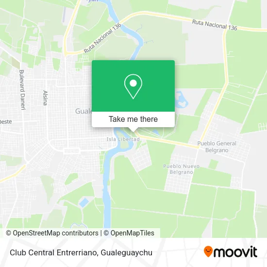 Mapa de Club Central Entrerriano
