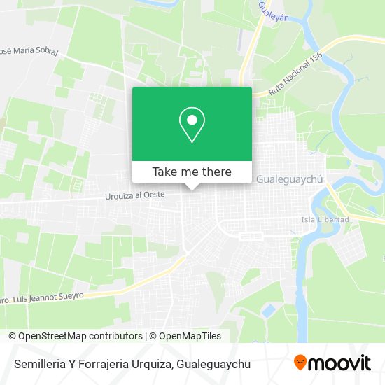 Semilleria Y Forrajeria Urquiza map