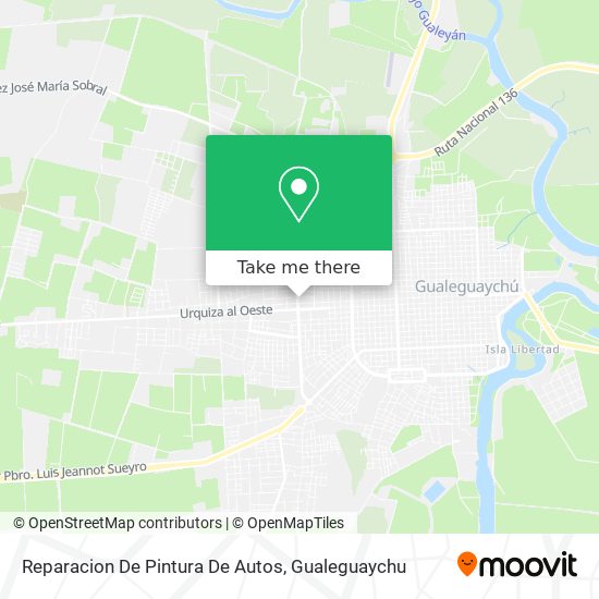 Mapa de Reparacion De Pintura De Autos