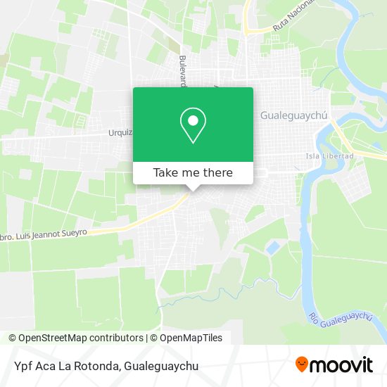 Ypf Aca La Rotonda map