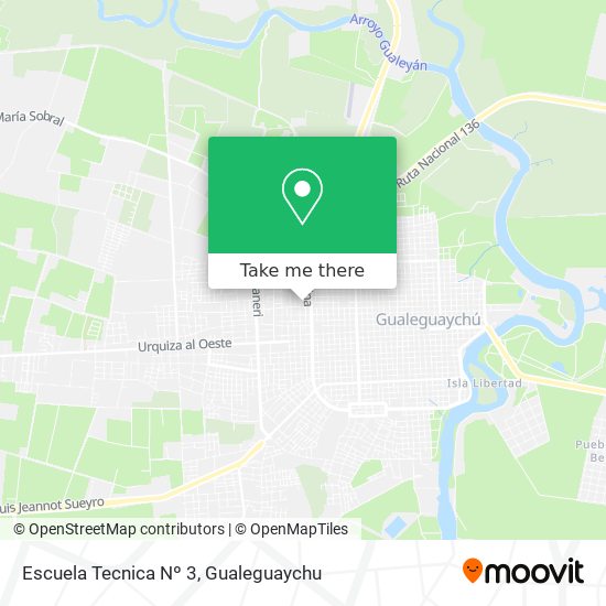 Mapa de Escuela Tecnica Nº 3