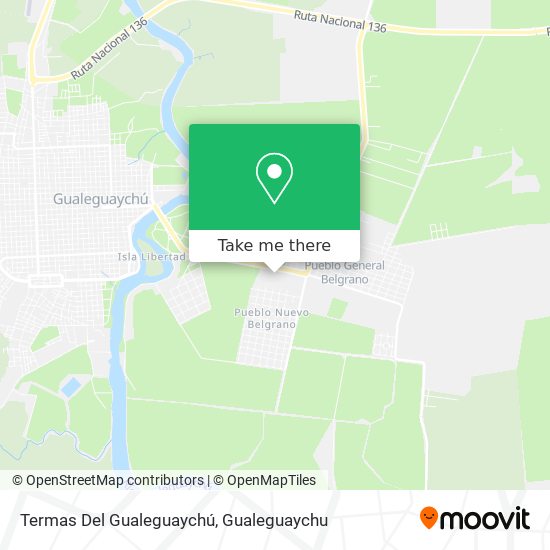 Mapa de Termas Del Gualeguaychú