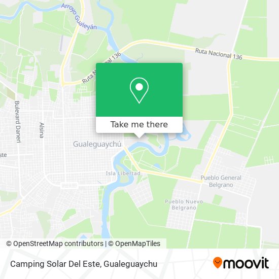 Camping Solar Del Este map