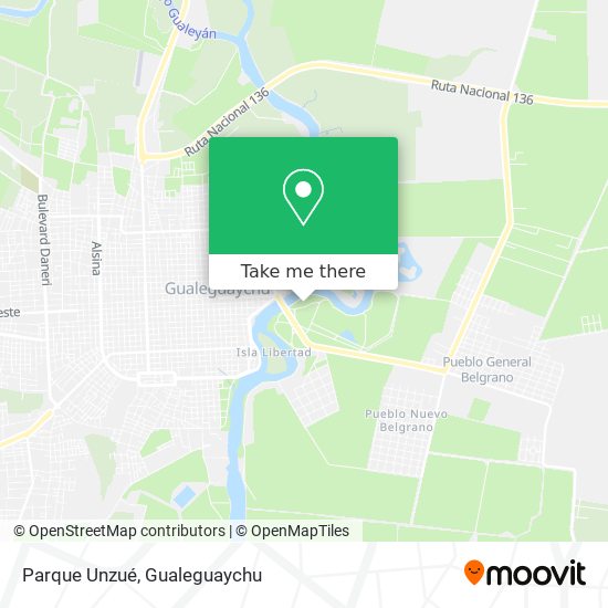 Mapa de Parque Unzué
