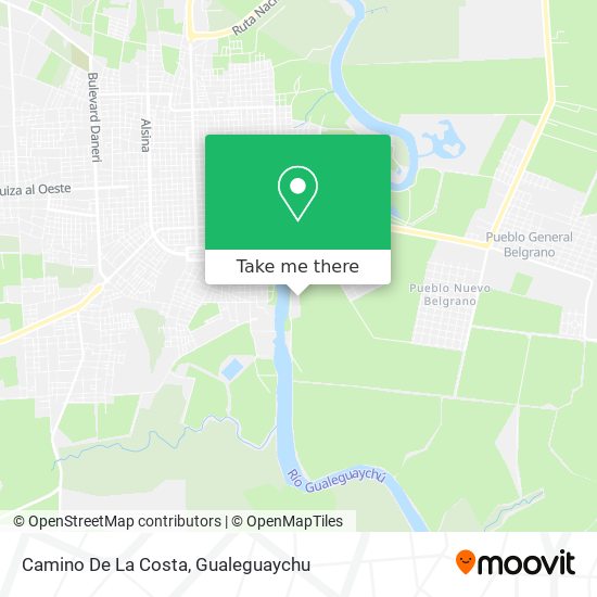 Camino De La Costa map