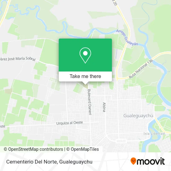 Mapa de Cementerio Del Norte