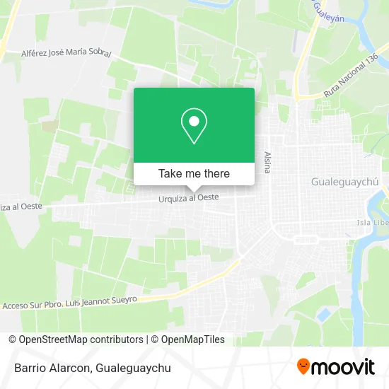 Mapa de Barrio Alarcon