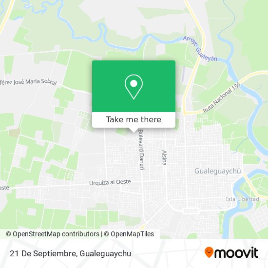 Mapa de 21 De Septiembre