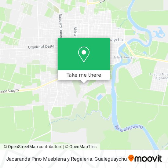 Mapa de Jacaranda Pino Muebleria y Regaleria
