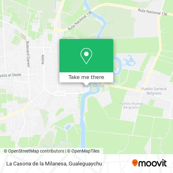 La Casona de la Milanesa map