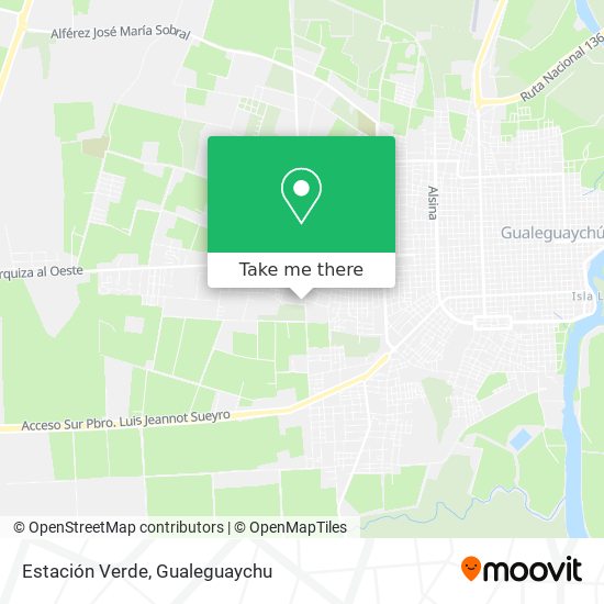 Mapa de Estación Verde