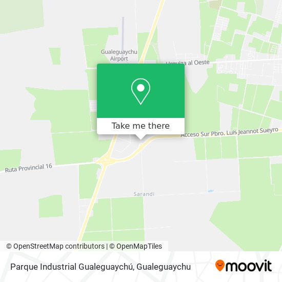Mapa de Parque Industrial Gualeguaychú