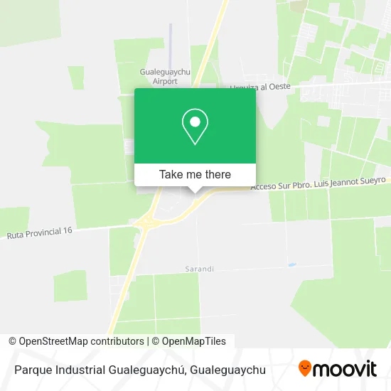 Mapa de Parque Industrial Gualeguaychú