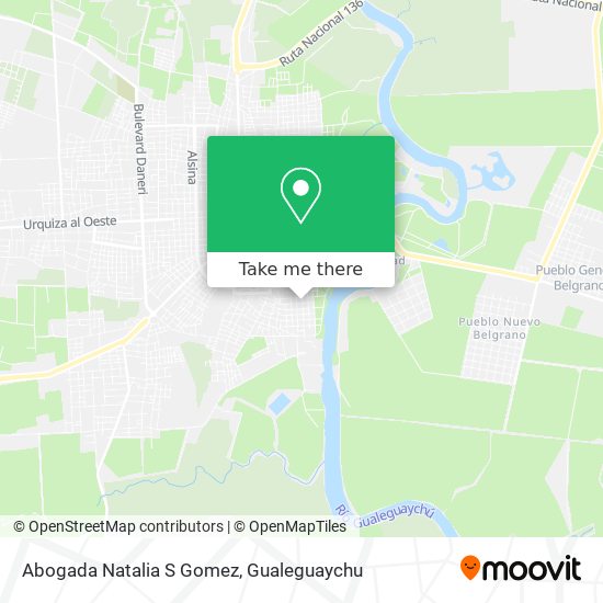Abogada Natalia S Gomez map