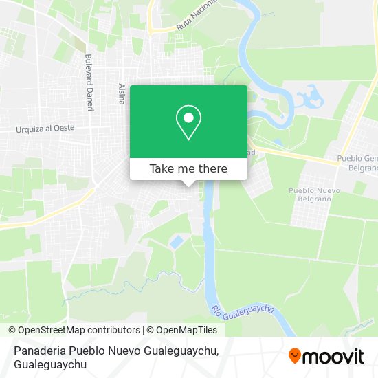 Mapa de Panaderia Pueblo Nuevo Gualeguaychu