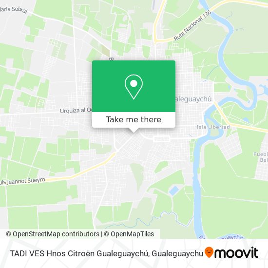 Mapa de TADI VES Hnos Citroën Gualeguaychú