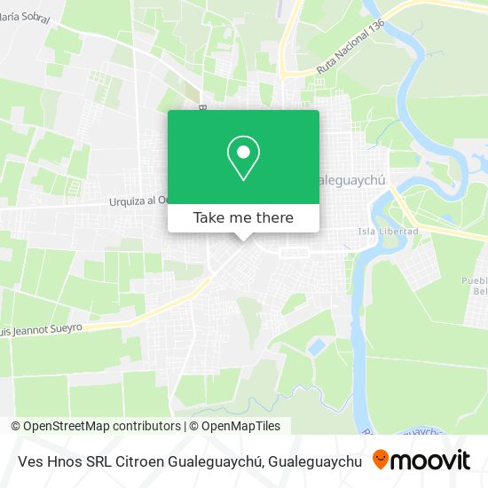 Mapa de Ves Hnos SRL Citroen Gualeguaychú