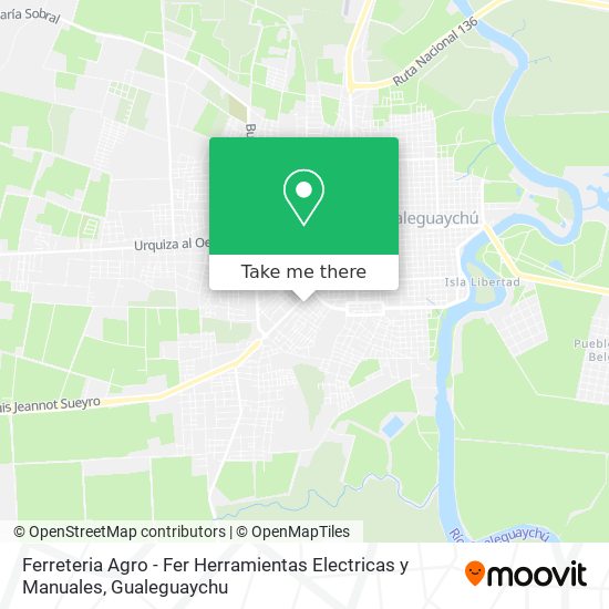 Mapa de Ferreteria Agro - Fer Herramientas Electricas y Manuales